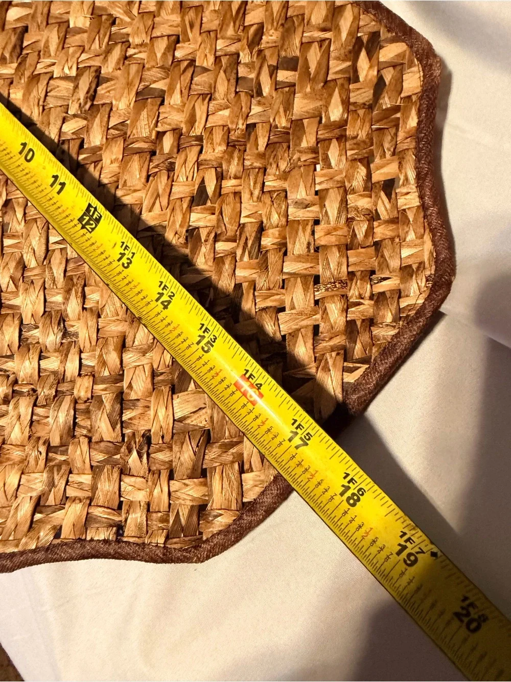 Set of 6 Handwoven Water Hyacinth Placemats & 6 Matching Coasters | Boho